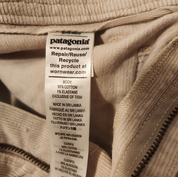 Patagonia Women's Wide Leg Cord Pant, Size 4 - Picture 5 of 5